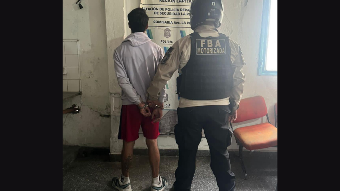 La Plata: detuvieron a dos delincuentes tras ser sorprendidos dentro de una vivienda