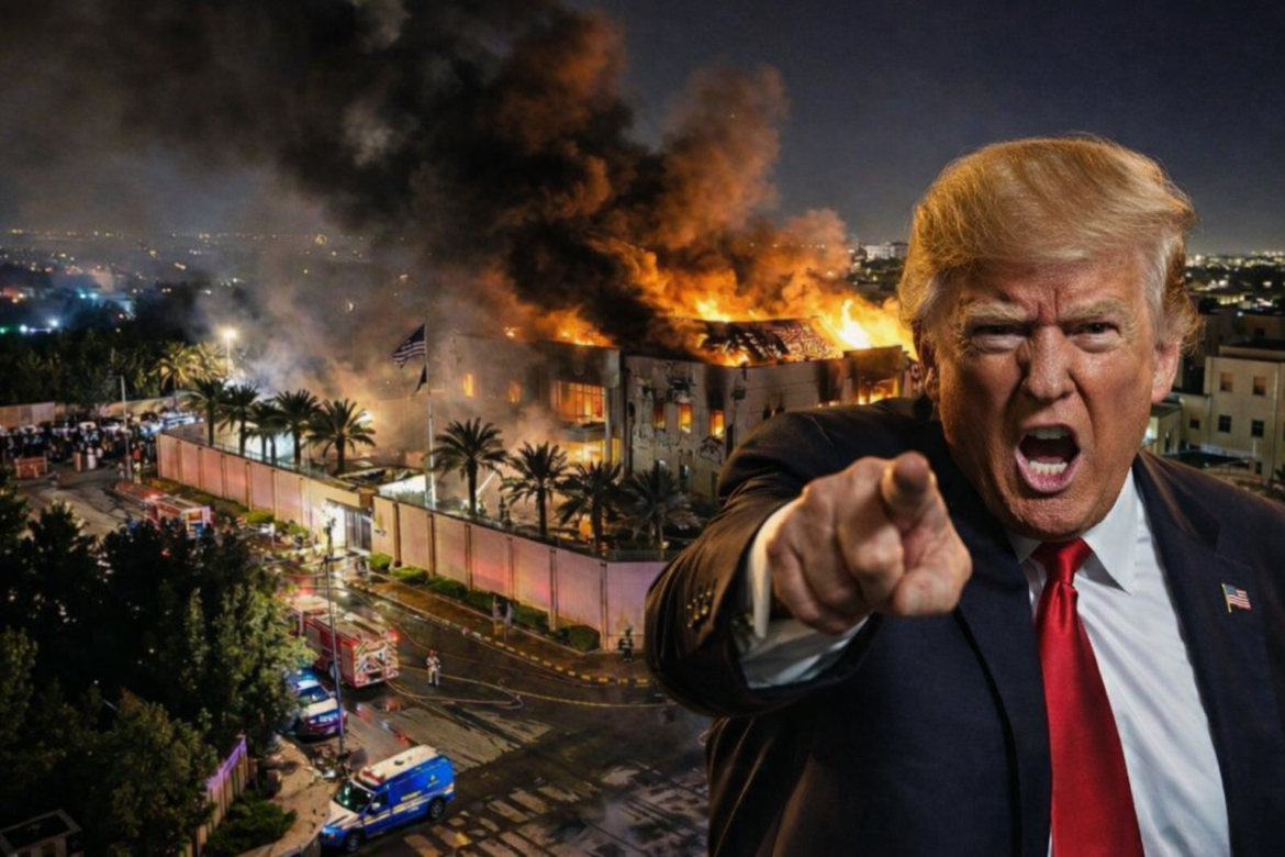 Video: Embajada de EE. UU. en Riad fue alcanzada por drones y Trump amenaza con una respuesta contundente