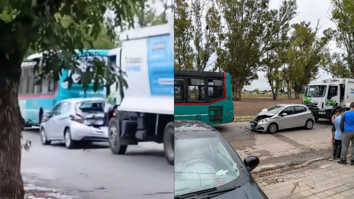 Choque en La Plata: dos personas terminaron heridas