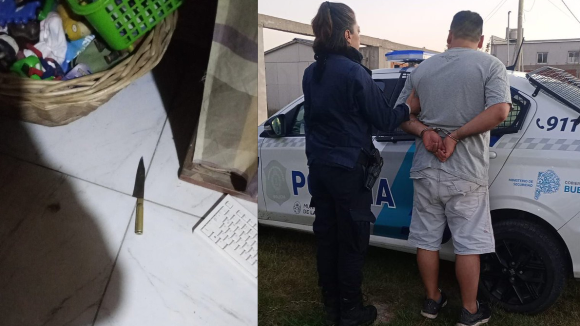 La Plata: atacó a su pareja a puñaladas y quedó detenido