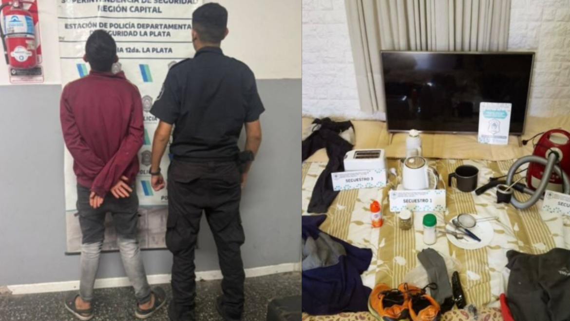 Robó en una casa de Arturo Seguí, escapó con varios objetos y cayó a pocas cuadras
