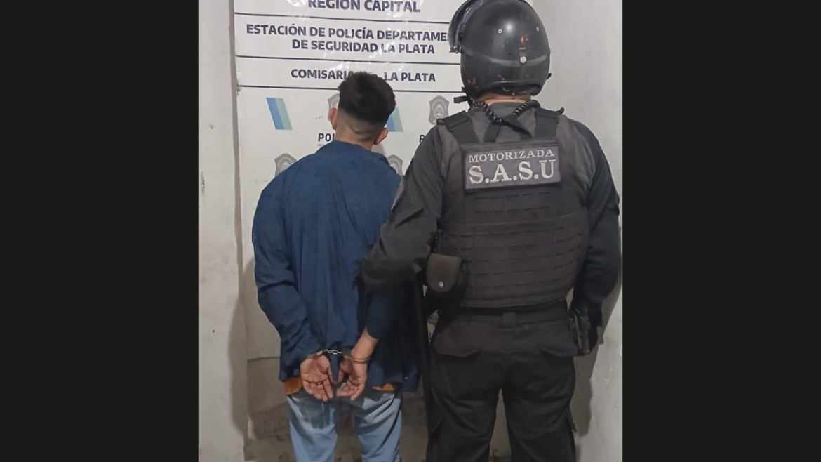 Cayó en La Plata un sospechoso por un asalto a una jubilada y descubrieron que tenía varios antecedentes