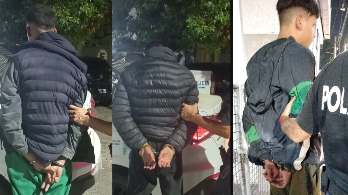 Tres sospechosos fueron capturados tras ser grabados merodeando casas en San Carlos