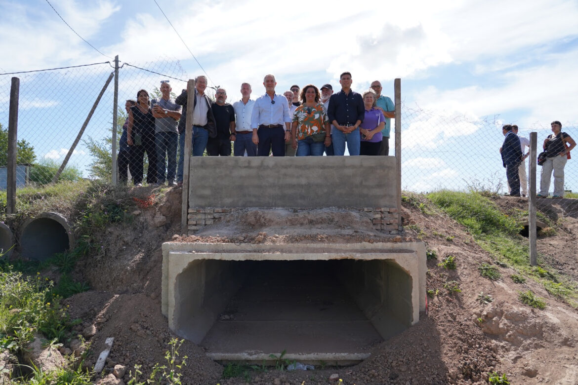 Alak inauguró la primera etapa de una obra hidráulica clave en Villa Garibaldi