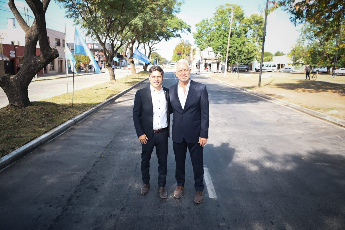 Alak y Kicillof inauguraron la tercera etapa del ensanche y pavimentación de la avenida 60 en Los Hornos