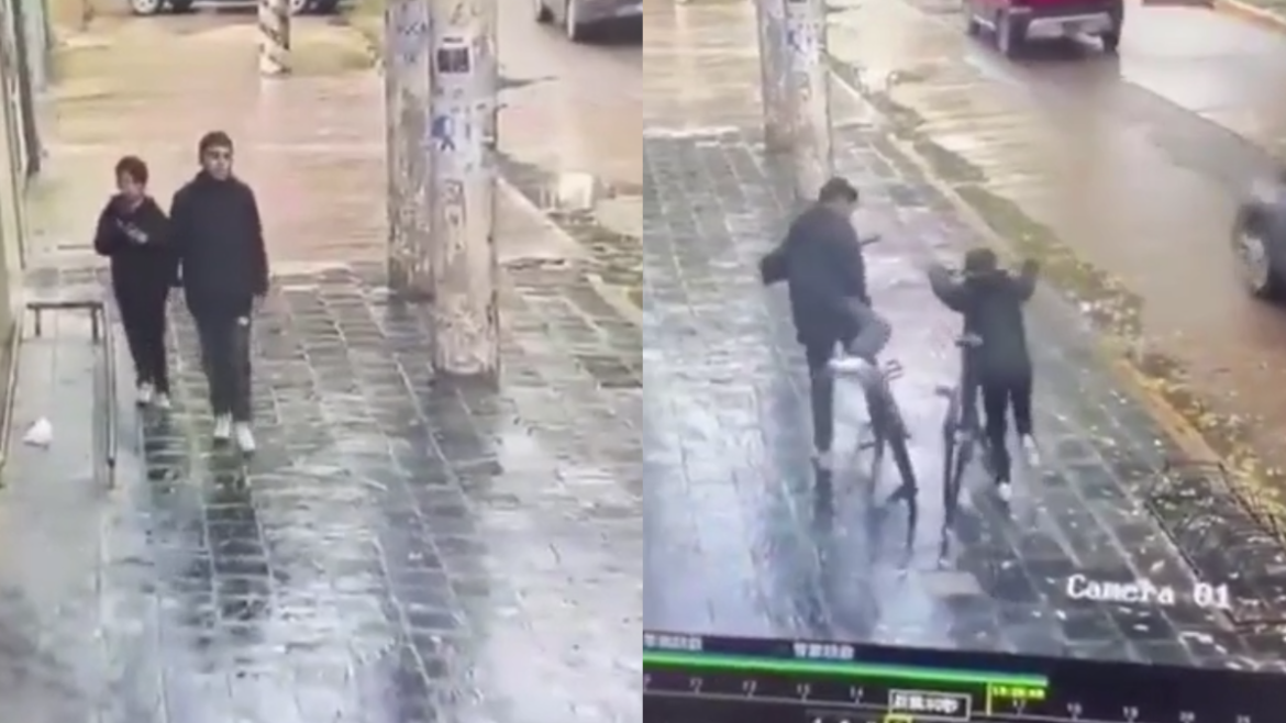 Ezeiza: un adolescente obligó a un nene más chico a robar una bicicleta y todo quedó filmado