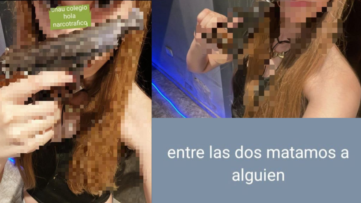 Preocupación en La Plata por amenazas escolares y publicaciones de una alumna con un arma en redes