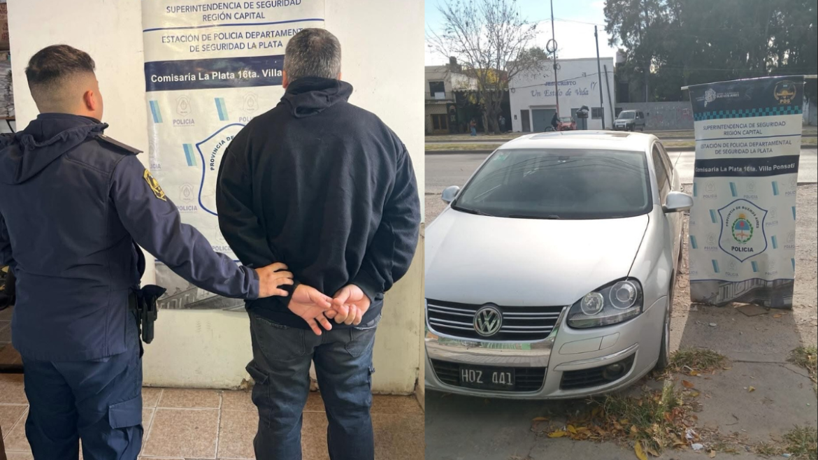 Circulaba en un auto robado y terminó aprehendido