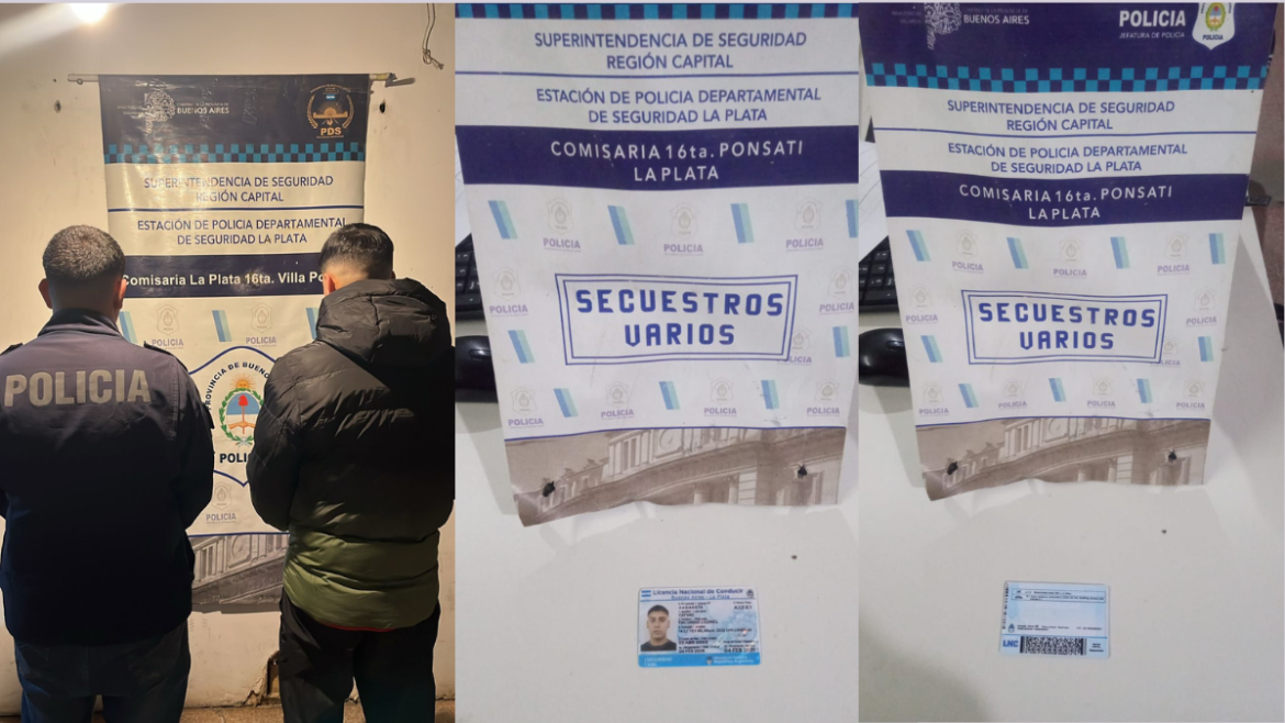 Cayó en un control vehicular de La Plata con una licencia de conducir falsa