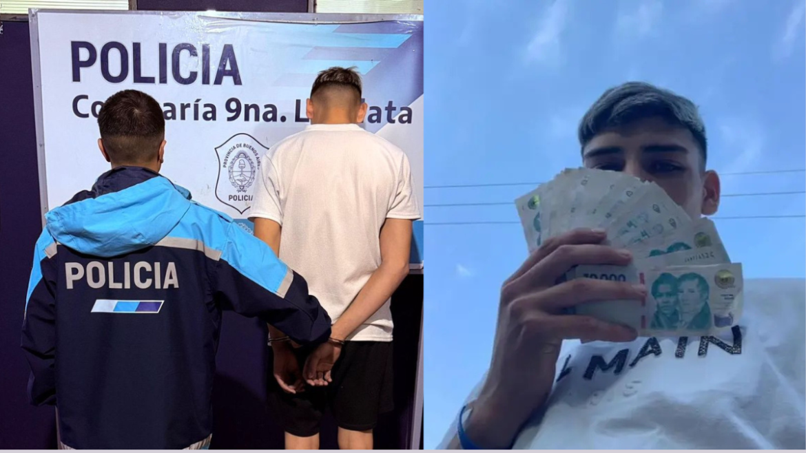 Detuvieron en La Plata a un ladrón de motos que se burlaba de sus víctimas en redes sociales