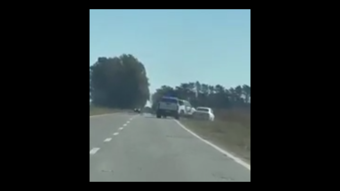 Video: persecución policial, choques y disparos tras la fuga de un auto en plena ruta