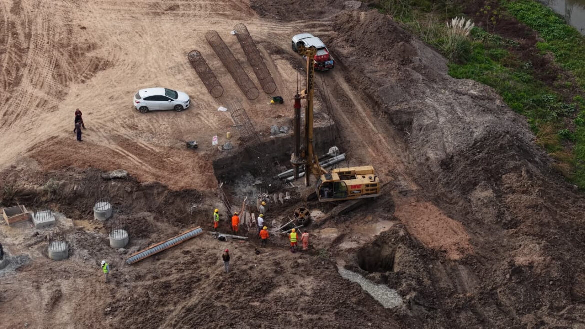 Avanza la obra del nuevo distribuidor de tránsito en City Bell