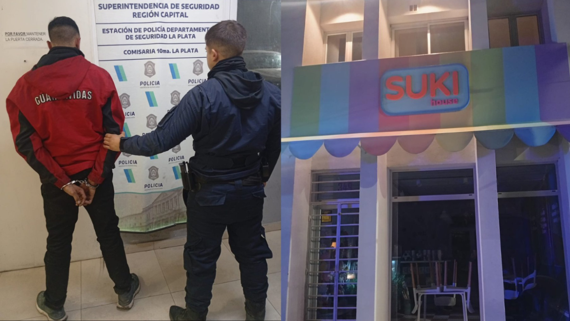 Rompió el vidrio de un comercio en City Bell y terminó detenido