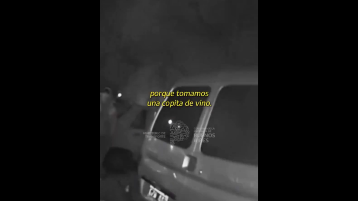 Video: “Tomamos una copita de vino nada más”: manejaba alcoholizado por la Autopista La Plata-Buenos Aires