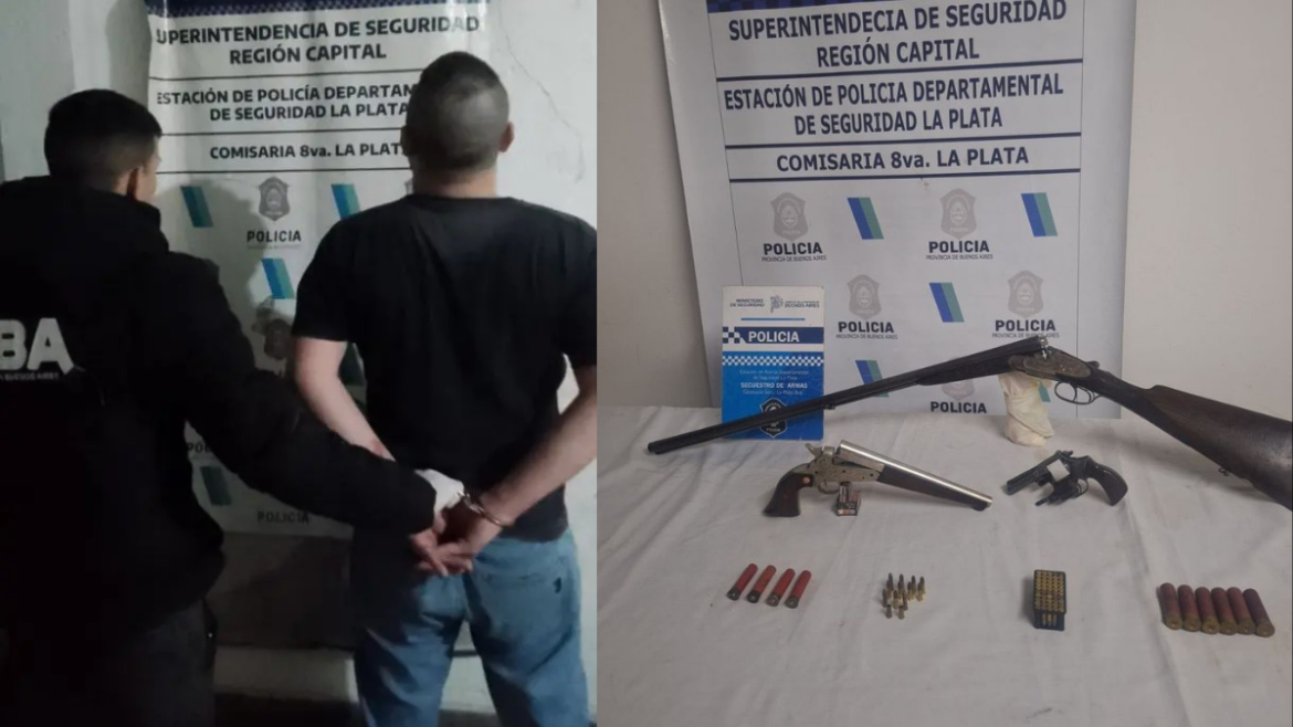 Discutió con su hermana, disparó contra su auto y fue detenido en La Plata