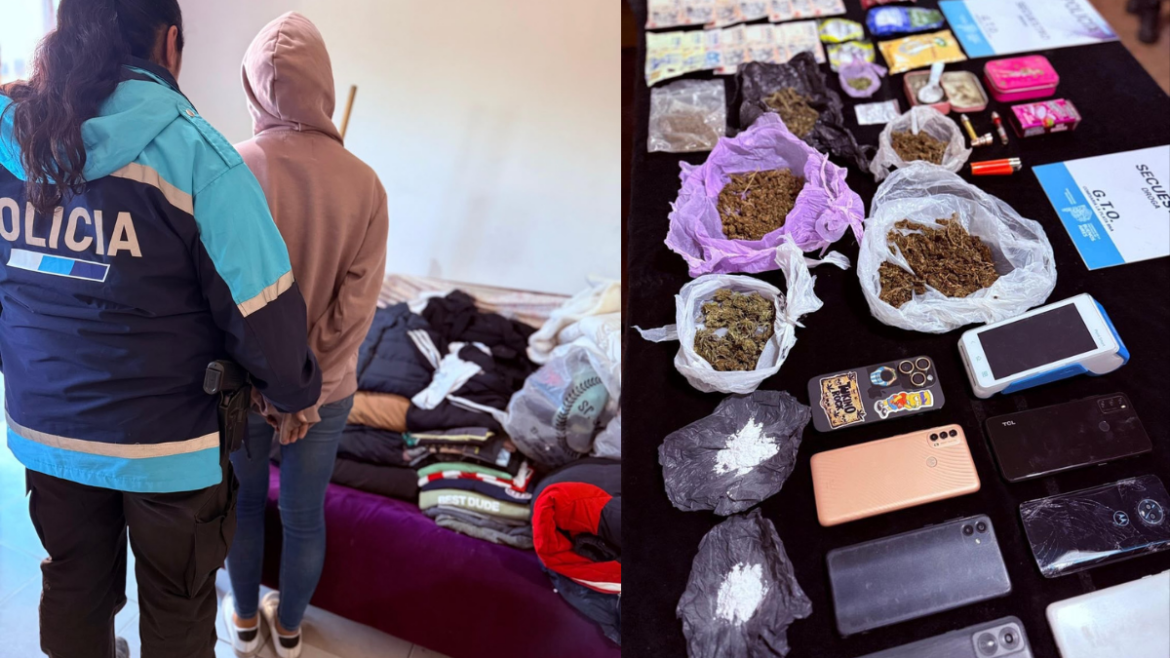 Allanamiento en La Plata: recuperaron un iPhone robado y encontraron marihuana lista para la venta