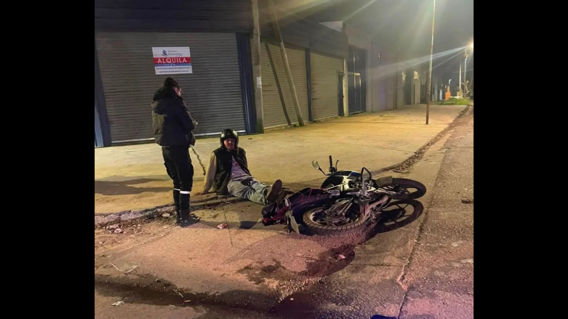 Motociclista hospitalizado tras un choque en 13 y 73