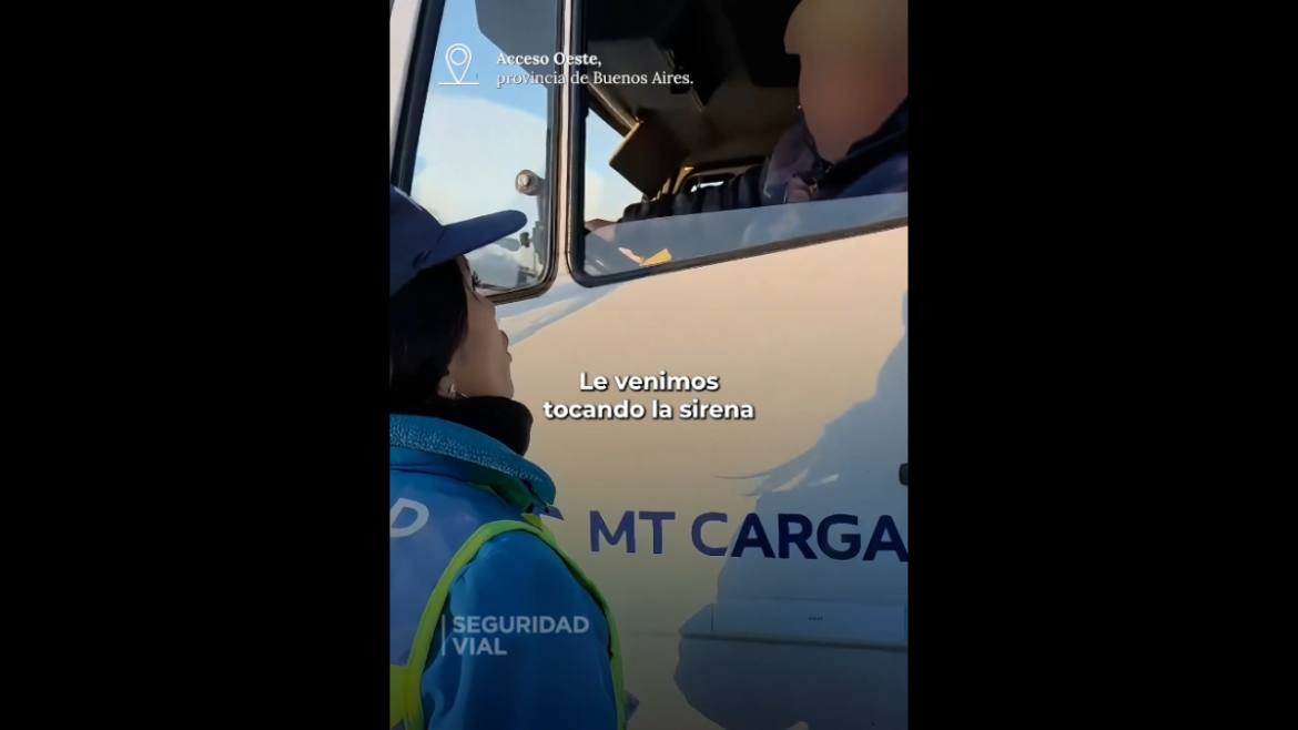 Sancionaron a un camionero por cometer cinco faltas de tránsito al mismo tiempo