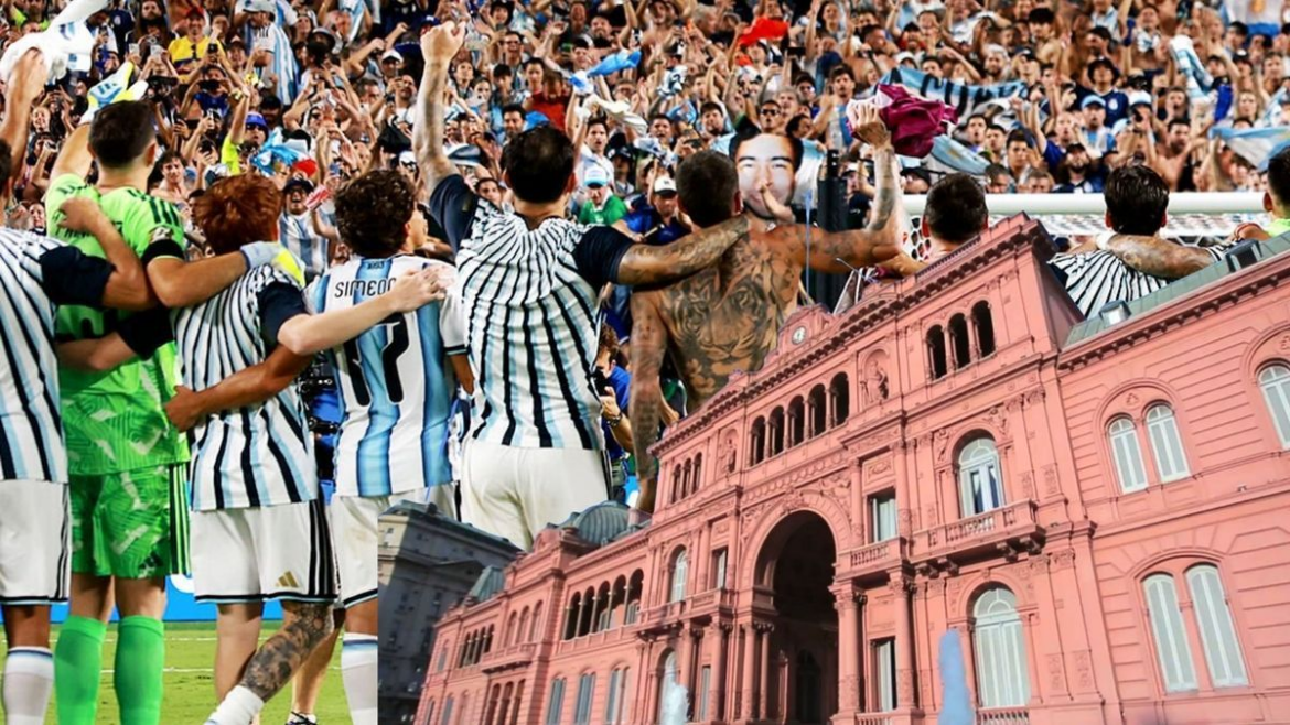 El Gobierno mantiene disponible la Casa Rosada para recibir a la Selección argentina