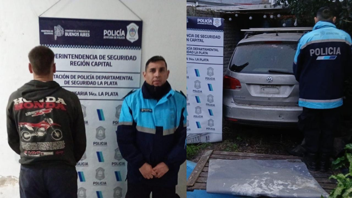 Clausuraron un taller en Melchor Romero y aprehendieron a un joven tras hallar autos con pedido de secuestro