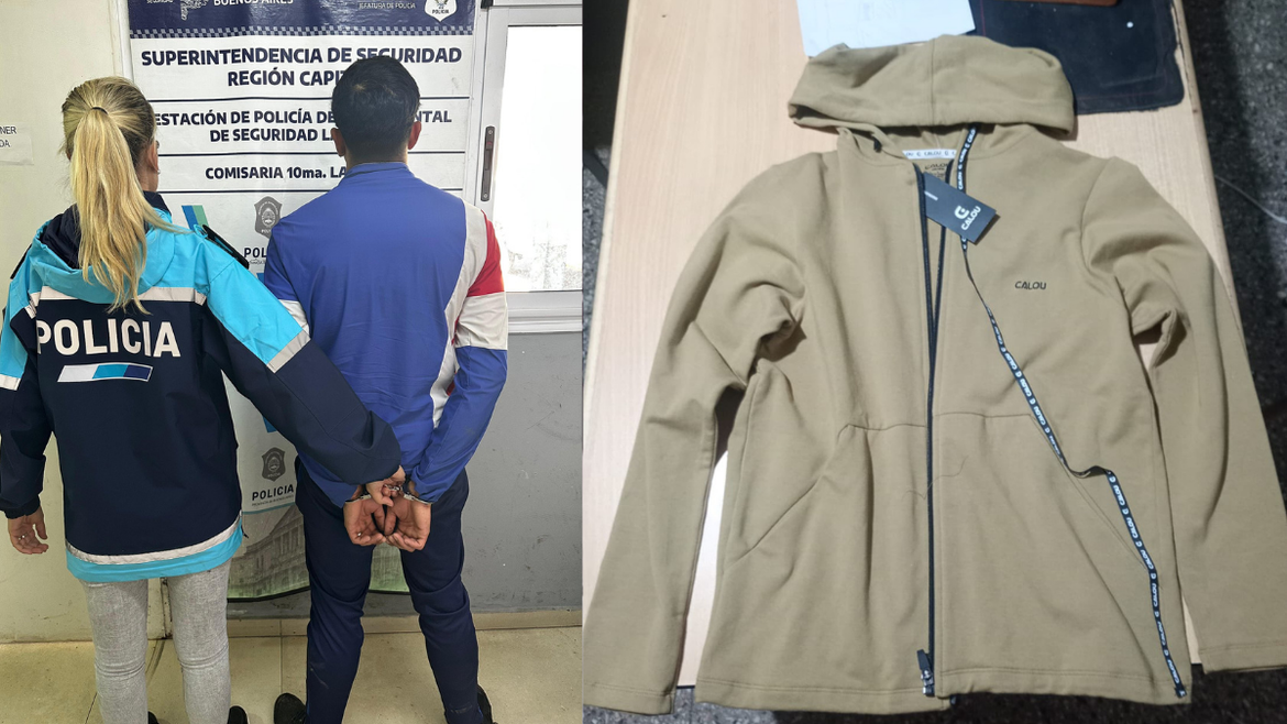 City Bell: detuvieron a un joven investigado por el robo a un comercio de indumentaria