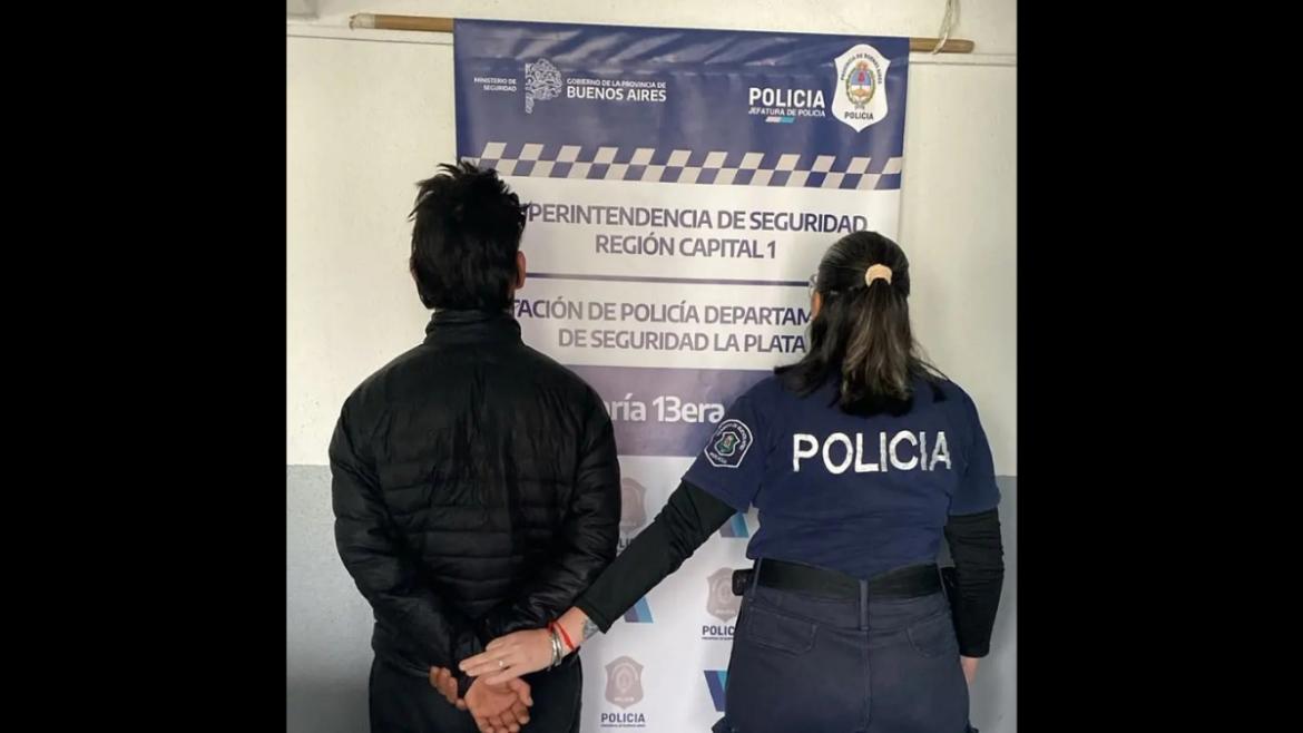 Gonnet: cayó tras ser detectado por cámaras cuando intentaba llevarse cables de la estación