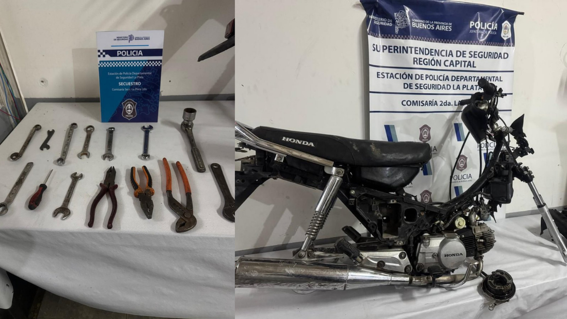 Tolosa: detuvieron a dos jóvenes y recuperaron una moto robada tras una investigación por un asalto