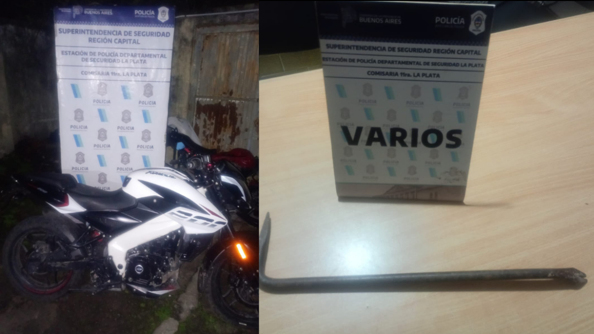 Un adolescente acusado de robar una moto fue aprehendido y luego liberado