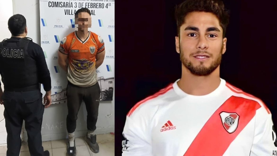 Detuvieron al ex River Ezequiel Cirigliano acusado de robarle el arma a una policía