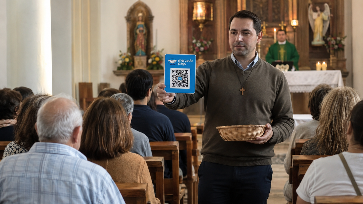 La fe también se digitaliza: ya se puede dar la limosna con QR