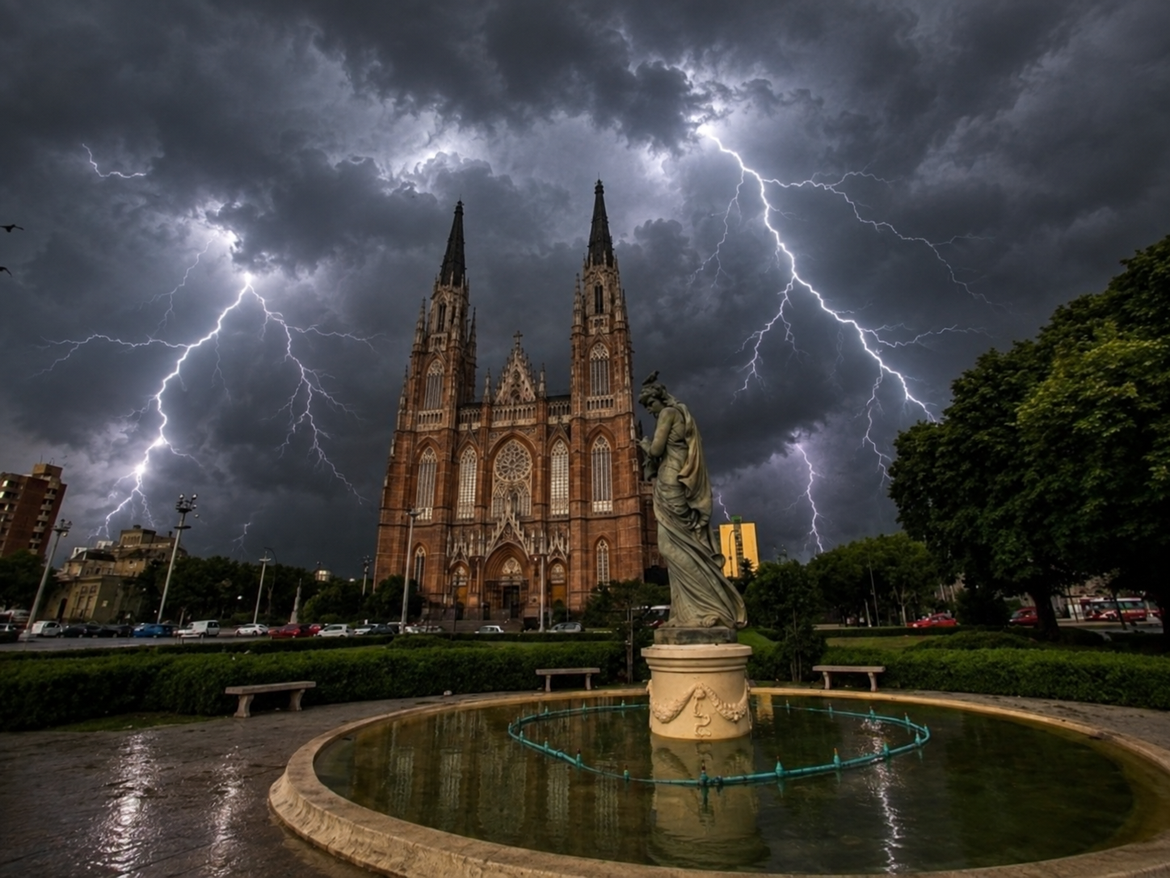 Establecen el nivel de alerta ‘amarillo’ por tormentas en La Plata