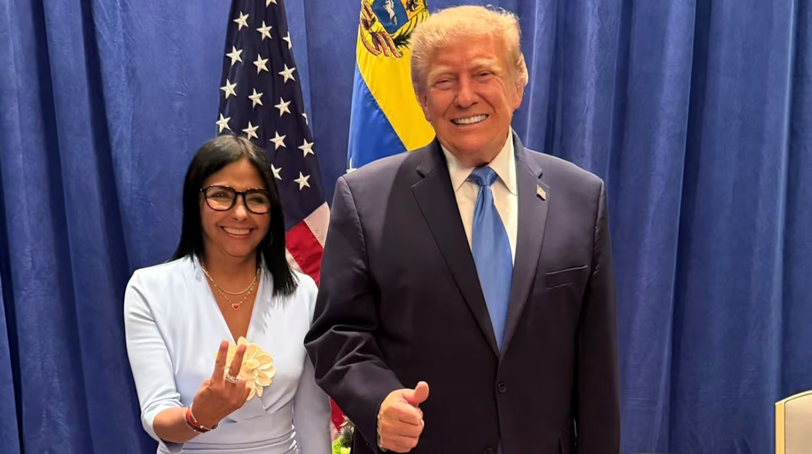 Trump se reunió por primera vez con Delcy Rodríguez desde la captura de Nicolás Maduro