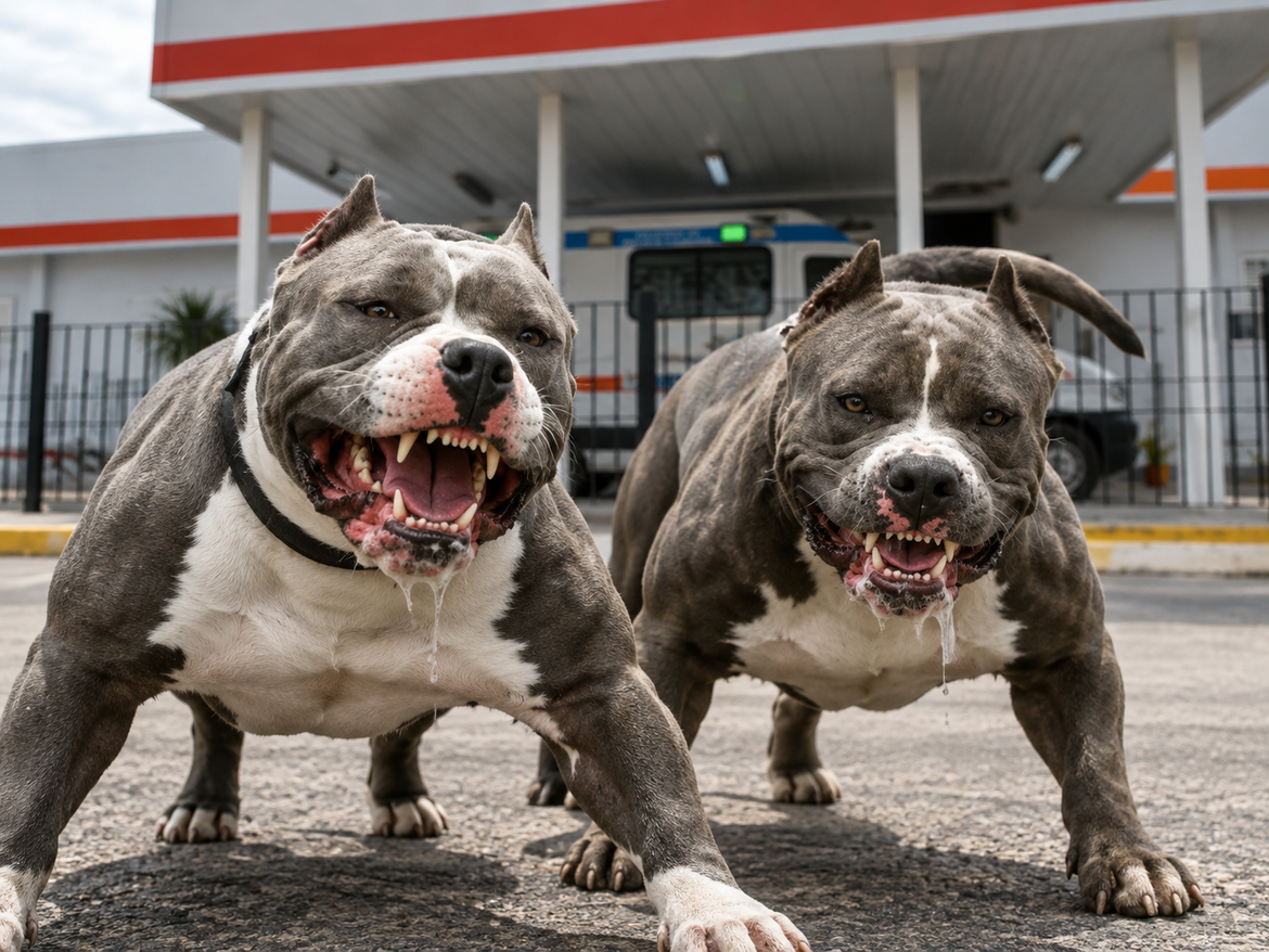 Los Hornos: dos pitbull atacaron a una mujer y debió ser hospitalizada de urgencia