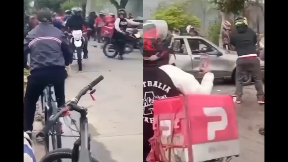 Repartidores siguieron por GPS una moto robada, atacaron una casa y prendieron fuego un auto