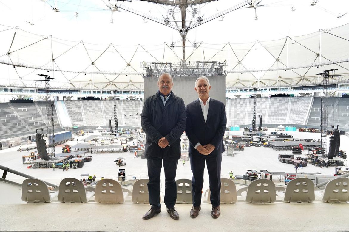 Alak recorrió las obras de remodelación del Estadio Único Diego Armando Maradona